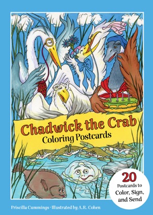 Chadwick the Crab Coloring Postcards cover